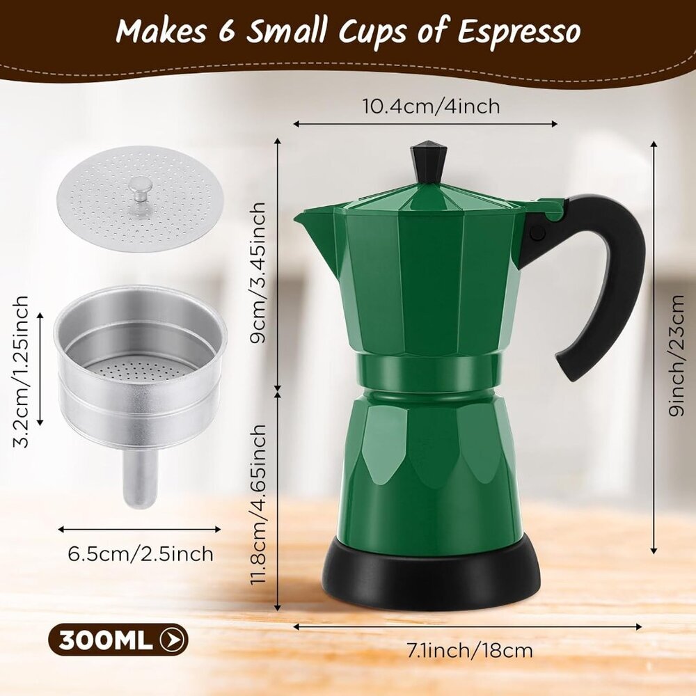 Coffee Pot 6 Cup Electric Espresso Coffee Maker